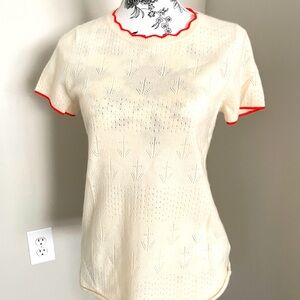 J.crew 100% cashmere short sleeve sweater